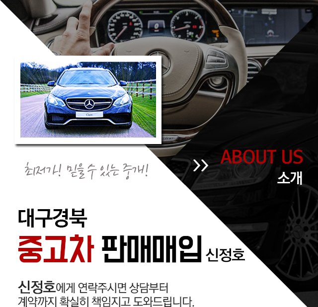 대구 경북 중고차판매매입 신정호  소개